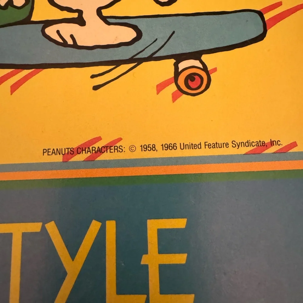 Peanuts Peppermint Patty‎ Snoopy Skateboard Spiral Notebook Vintage Plymouth USA